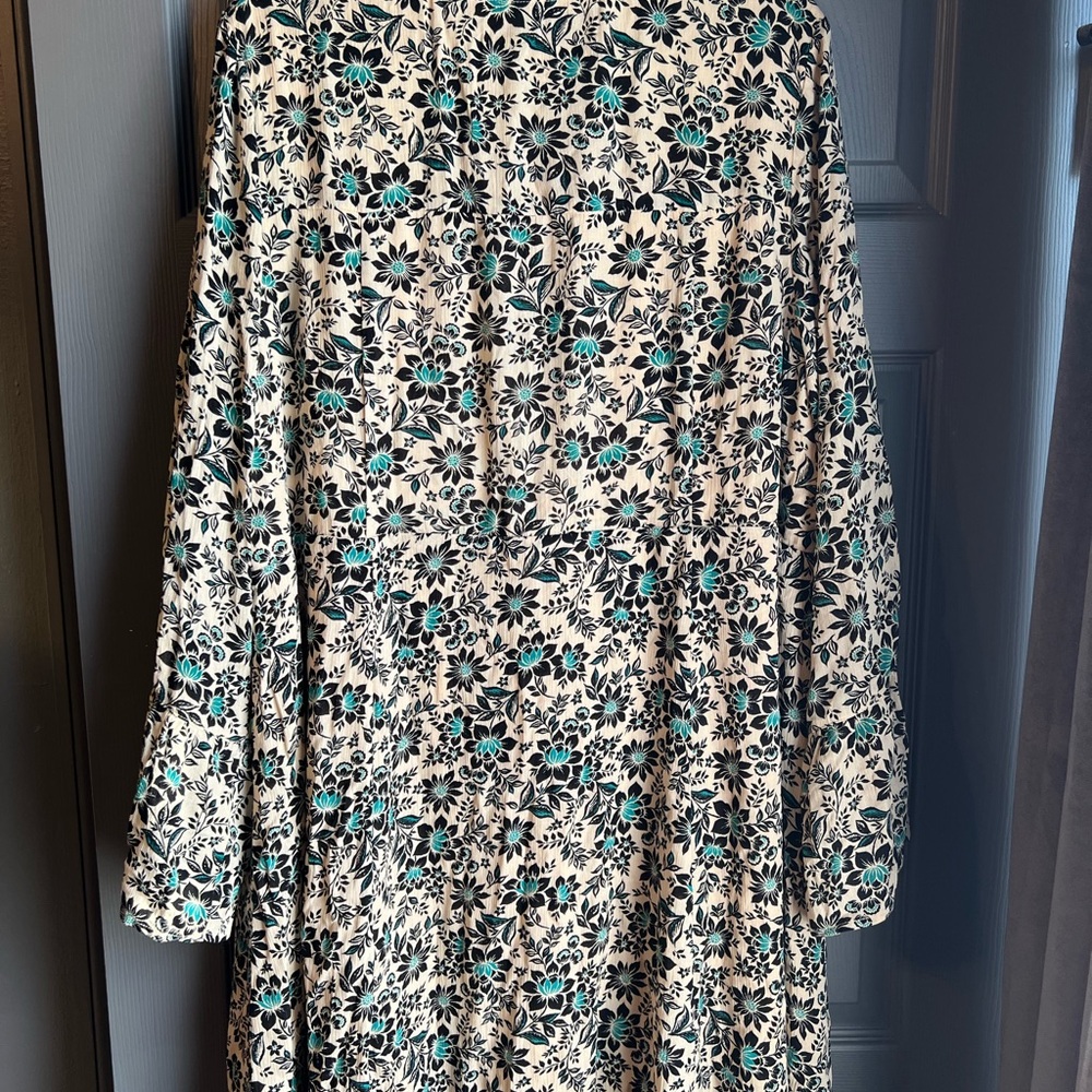 Torrid Mini Gauze Lace-Up Skater Dress - Picture 4 of 4